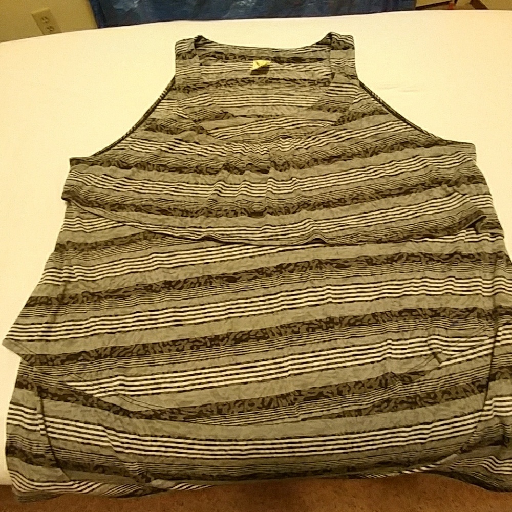 Flowy striped Faded Glory tank top